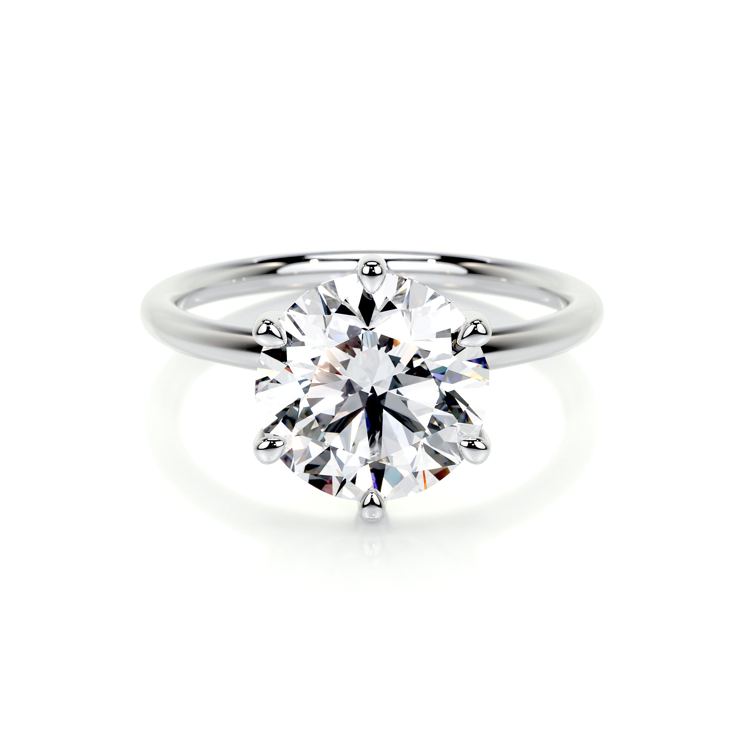 Eloise Lab Grown Diamond Ring   (2 Carat) -18K White Gold