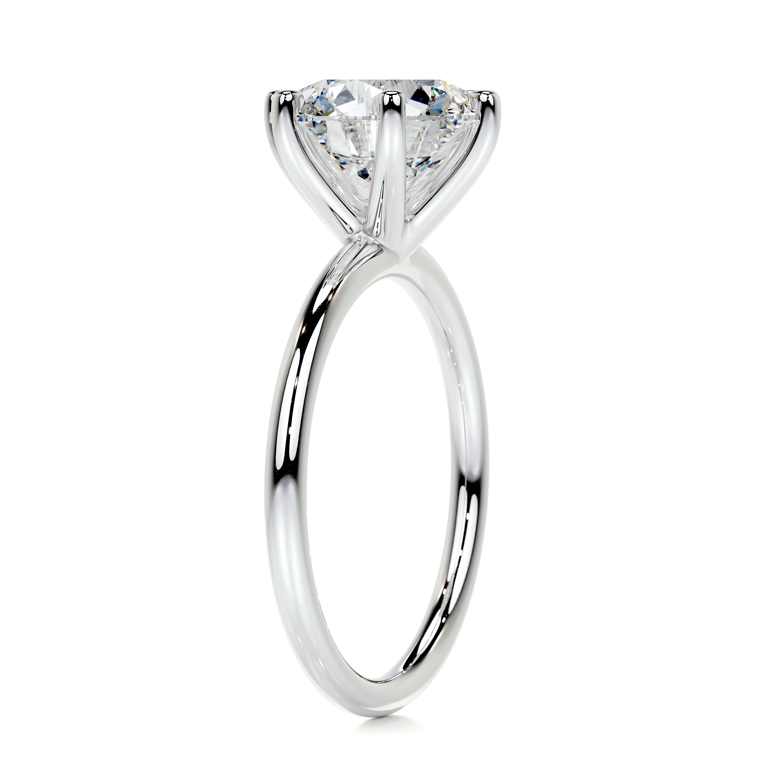 Eloise Diamond Engagement Ring   (2 Carat) -18K White Gold