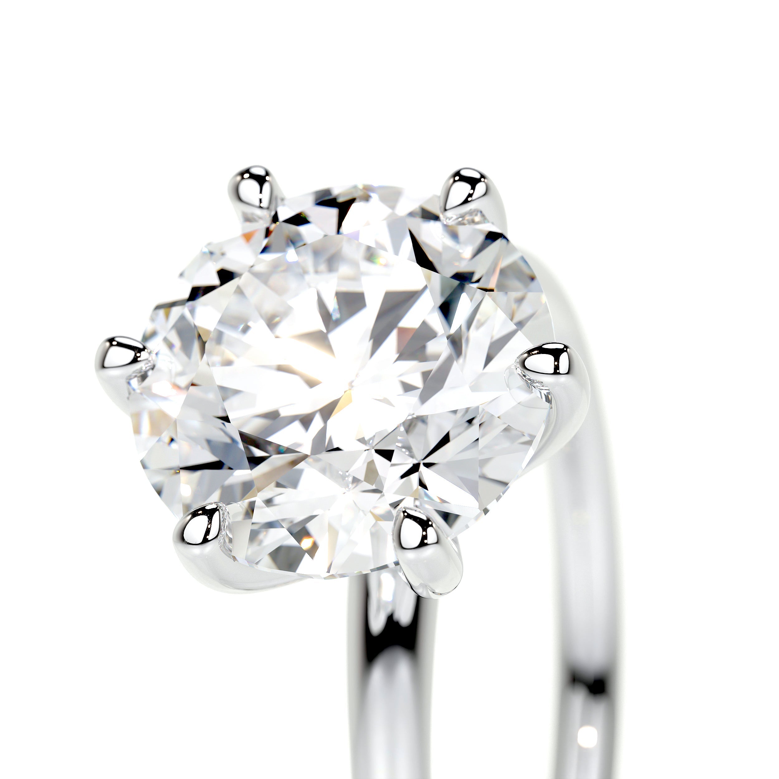 Eloise Lab Grown Diamond Ring   (2 Carat) -14K White Gold