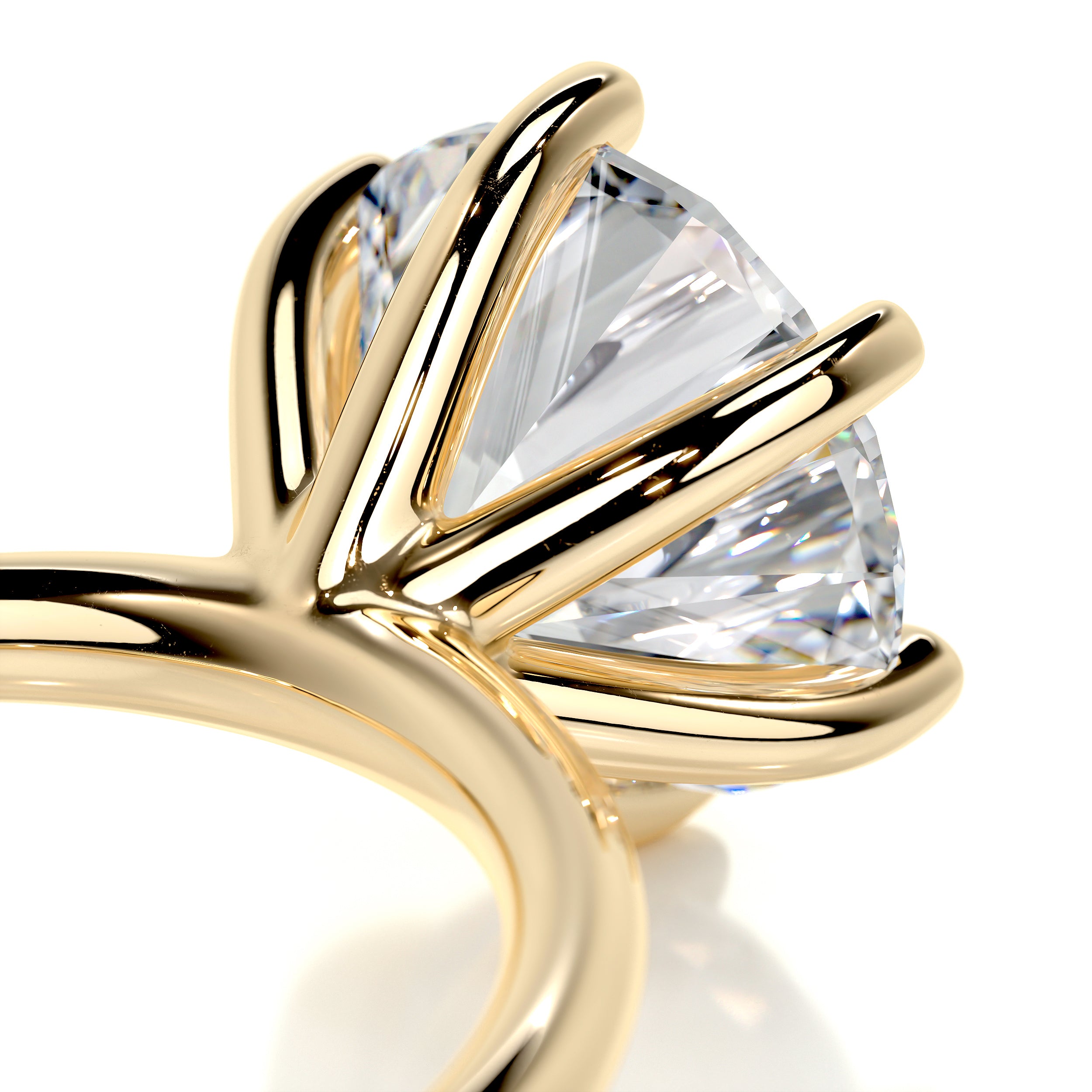 Eloise Diamond Engagement Ring   (2 Carat) -18K Yellow Gold
