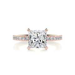 Stephanie Diamond Engagement Ring -14K Rose Gold