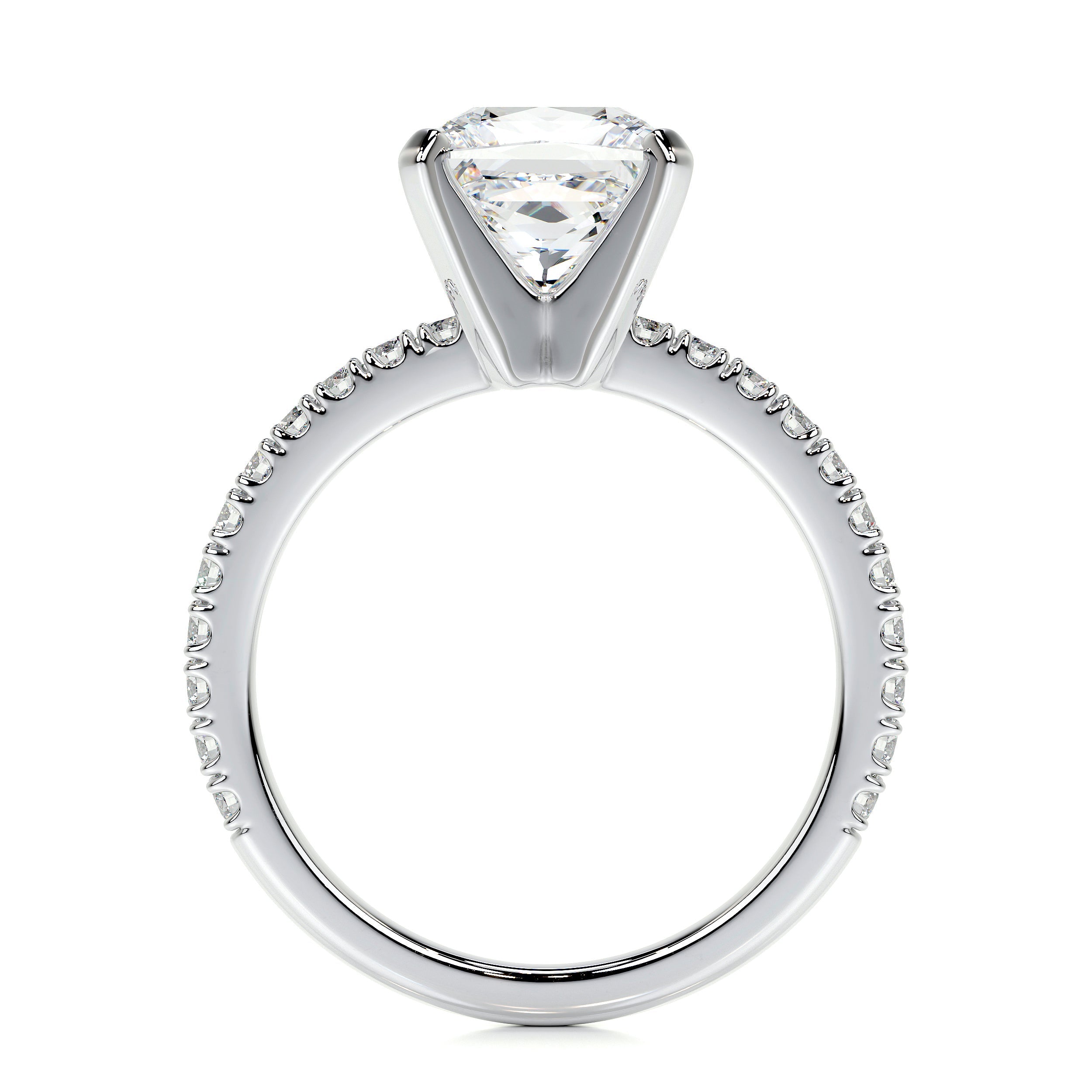 Stephanie Lab Grown Diamond Ring   (2.3 Carat) -14K White Gold