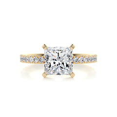 Stephanie Diamond Engagement Ring -18K Yellow Gold