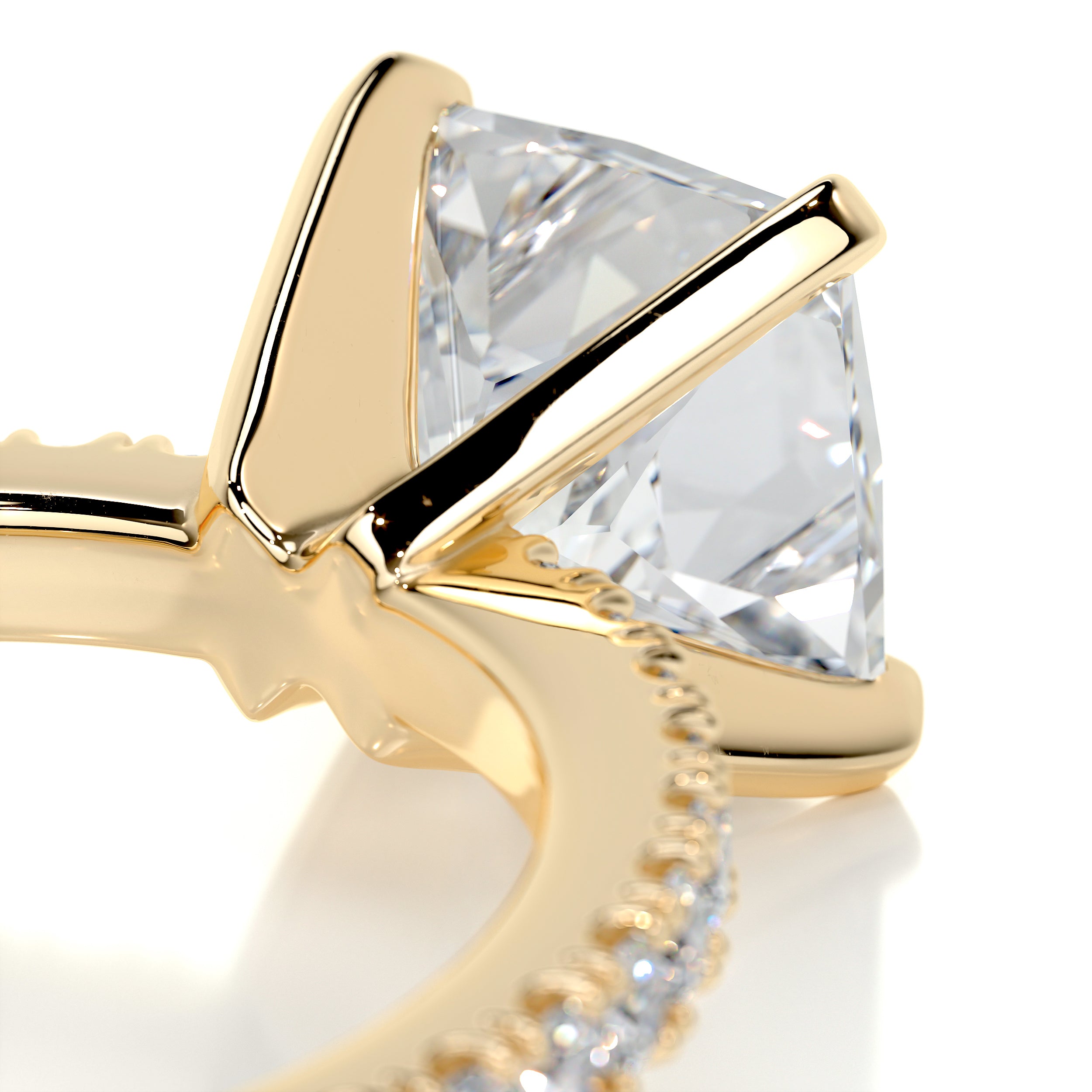 Stephanie Diamond Engagement Ring   (2.3 Carat) -18K Yellow Gold
