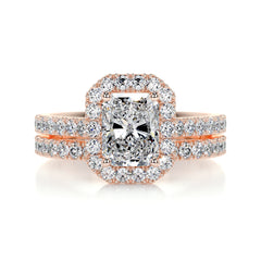 Andrea Diamond Bridal Set -14K Rose Gold
