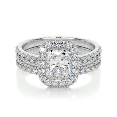 Andrea Lab Grown Diamond Bridal Set -18K White Gold