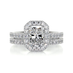 Andrea Diamond Bridal Set -Platinum
