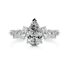 Mabel Diamond Engagement Ring -18K White Gold