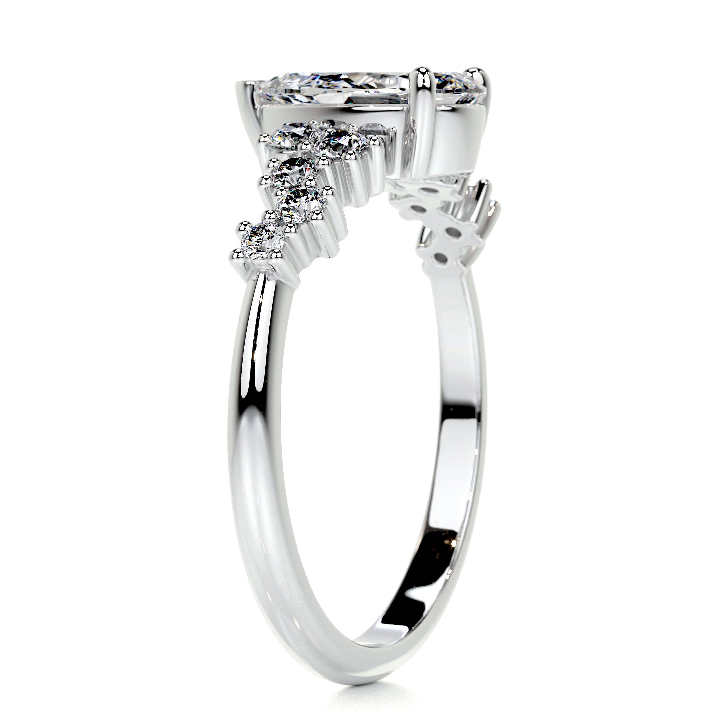 Mabel Diamond Engagement Ring   (1.25 Carat) -14K White Gold