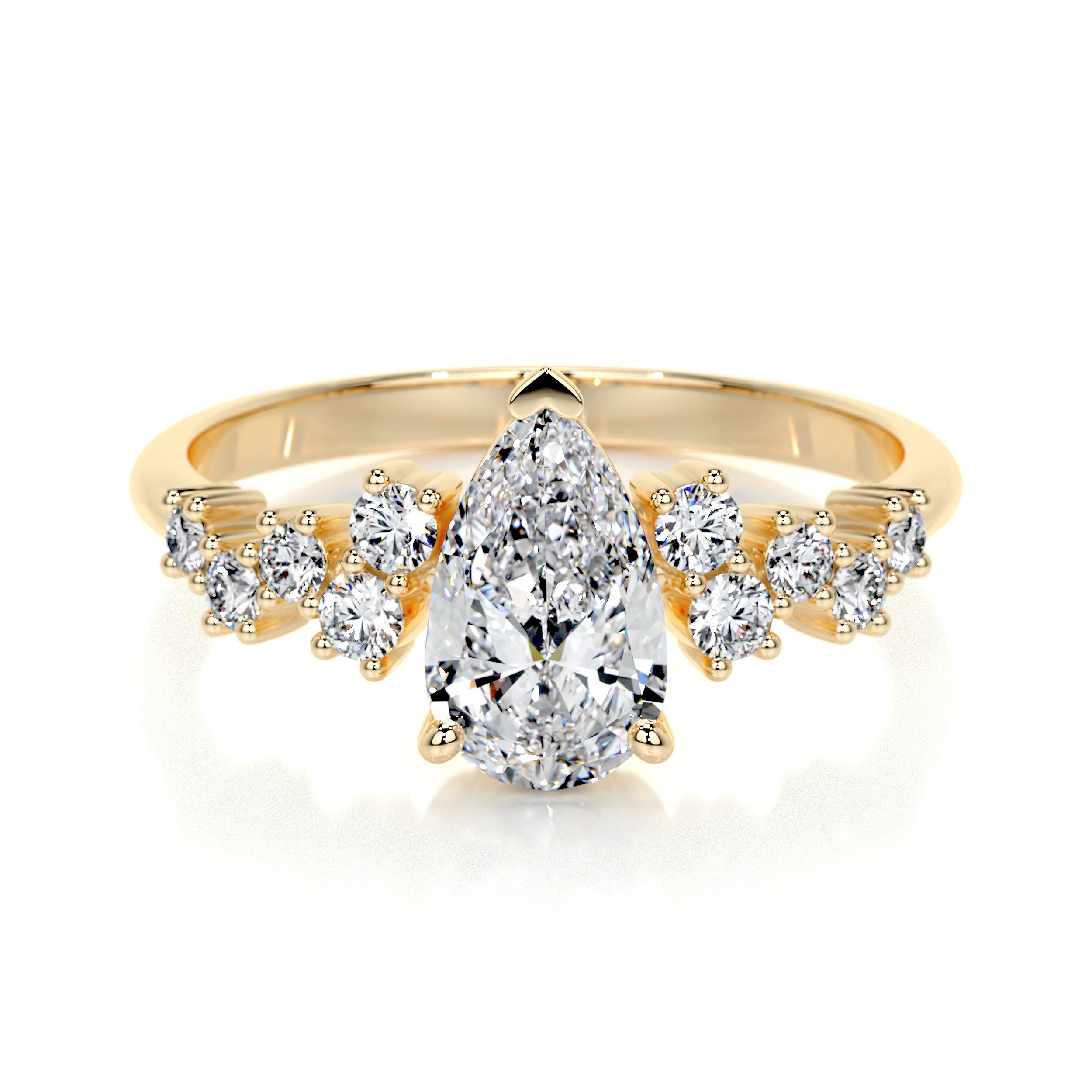 Mabel Lab Grown Diamond Ring -18K Yellow Gold