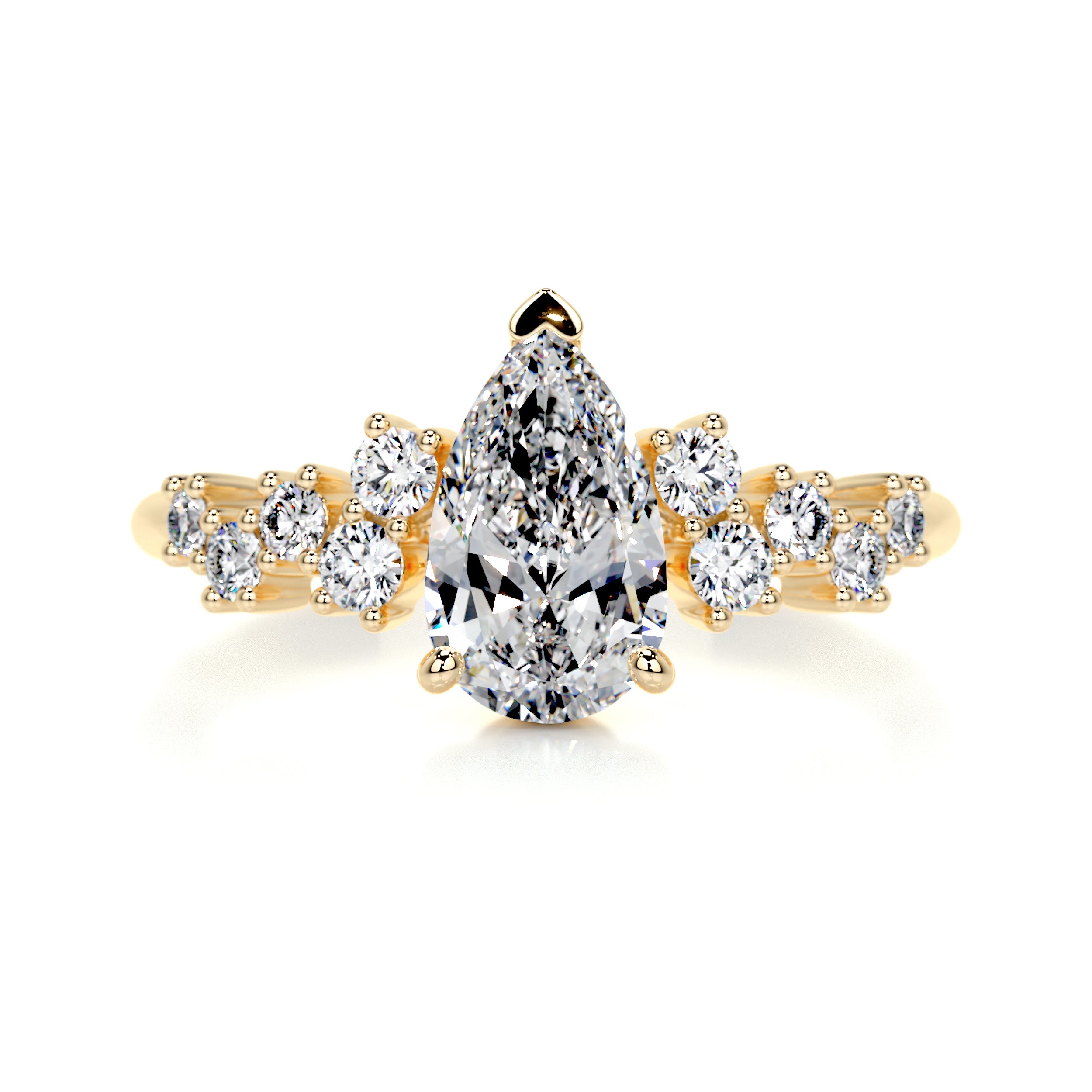 Mabel Diamond Engagement Ring -18K Yellow Gold