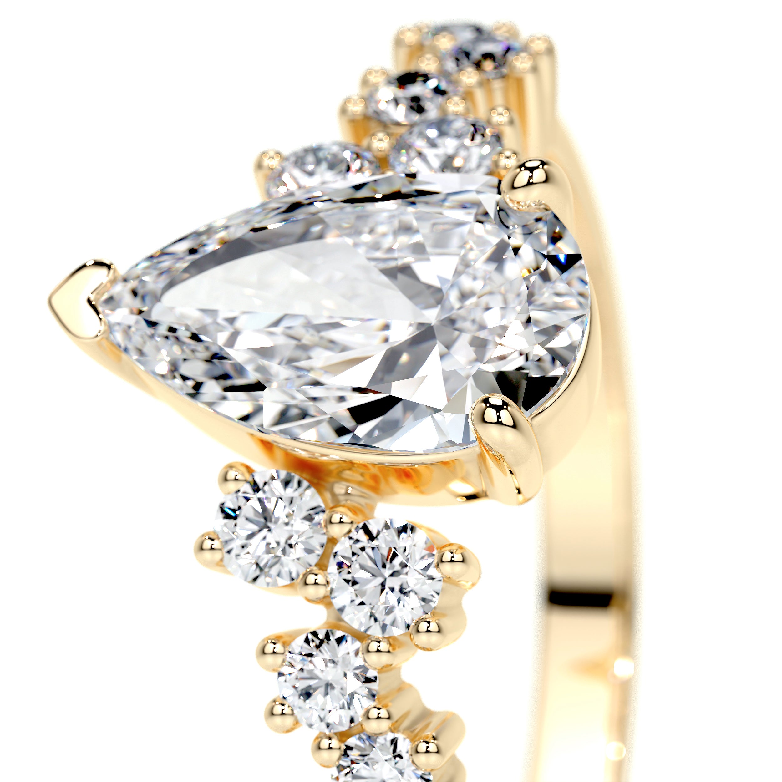 Mabel Lab Grown Diamond Ring -18K Yellow Gold