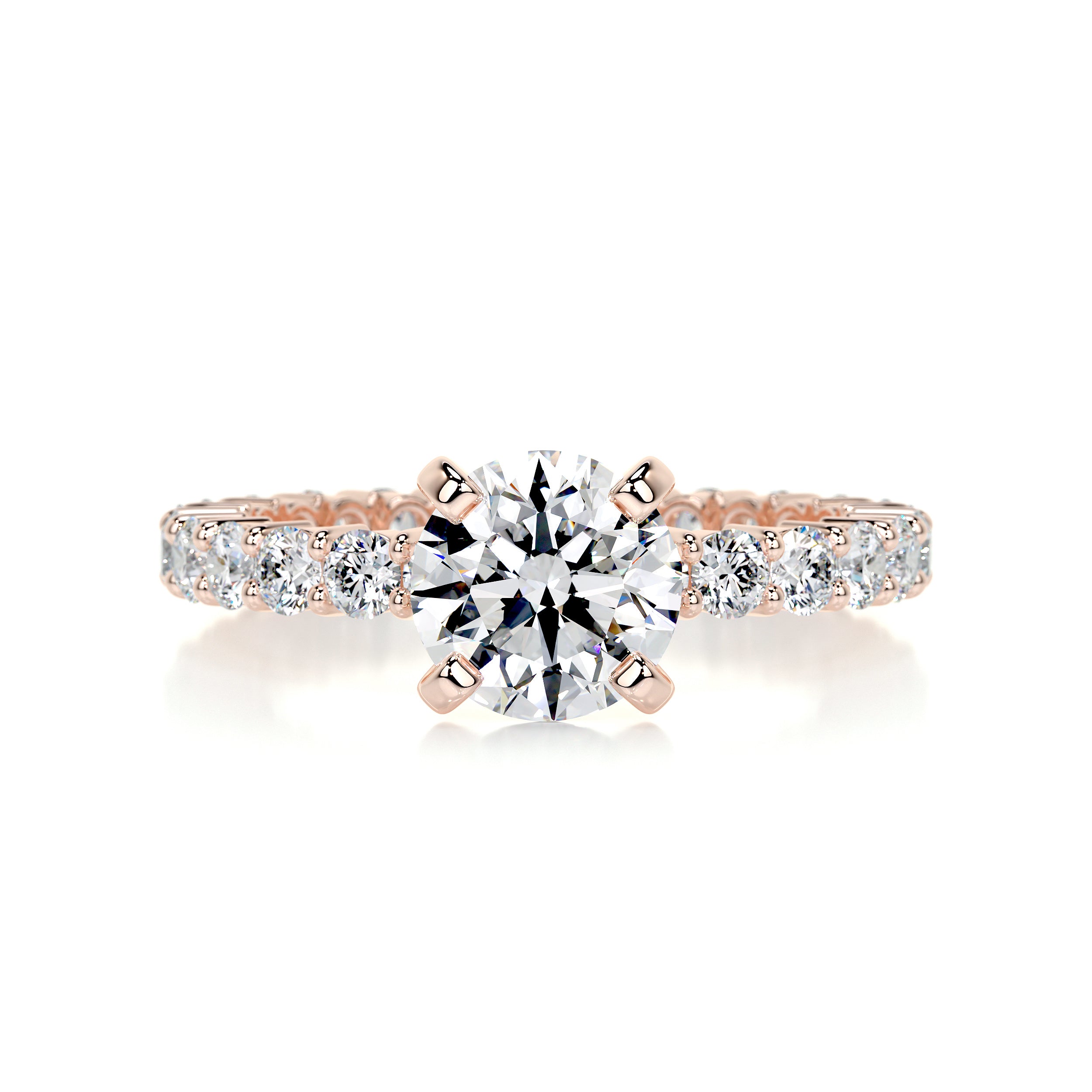 Jenna Diamond Engagement Ring   (2 Carat) -14K Rose Gold