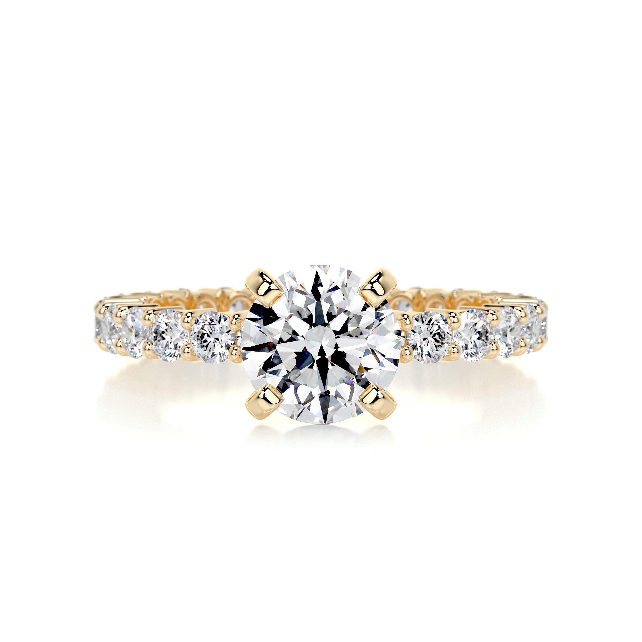 Jenna Diamond Engagement Ring   (2 Carat) -18K Yellow Gold