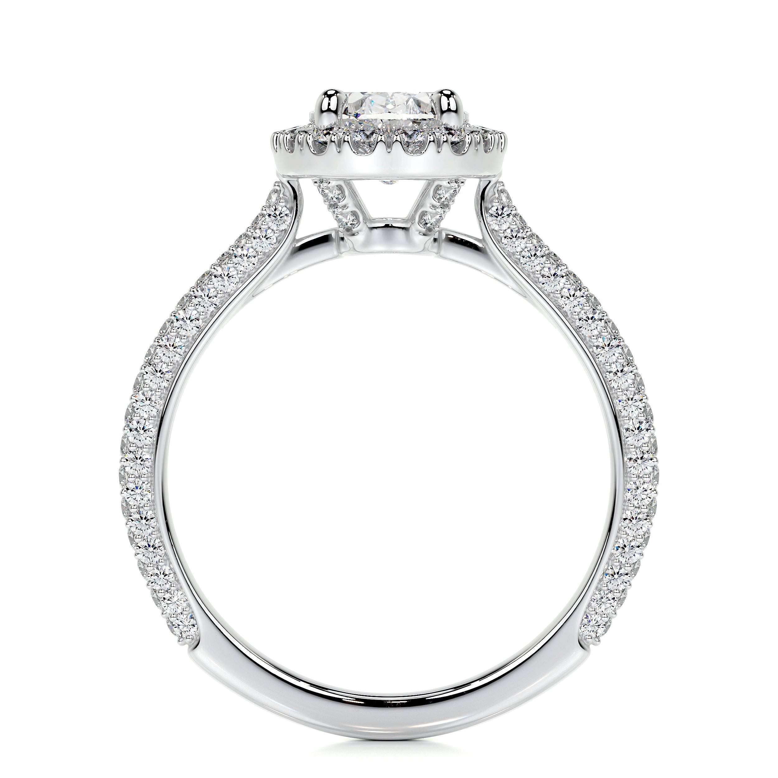 Kinley Lab Grown Diamond Ring   (2.25 Carat) -18K White Gold