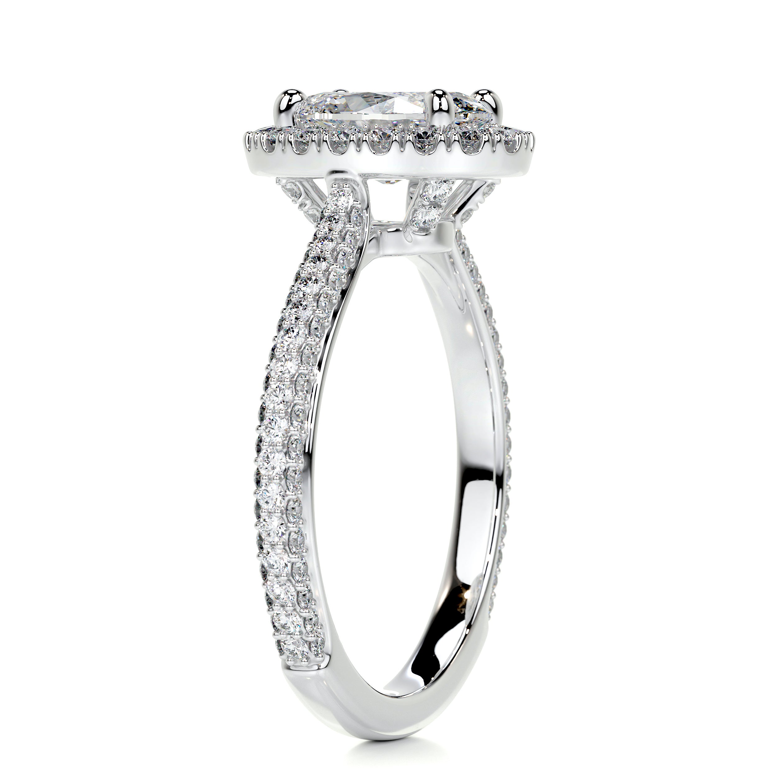 Kinley Diamond Engagement Ring   (2.25 Carat) -18K White Gold