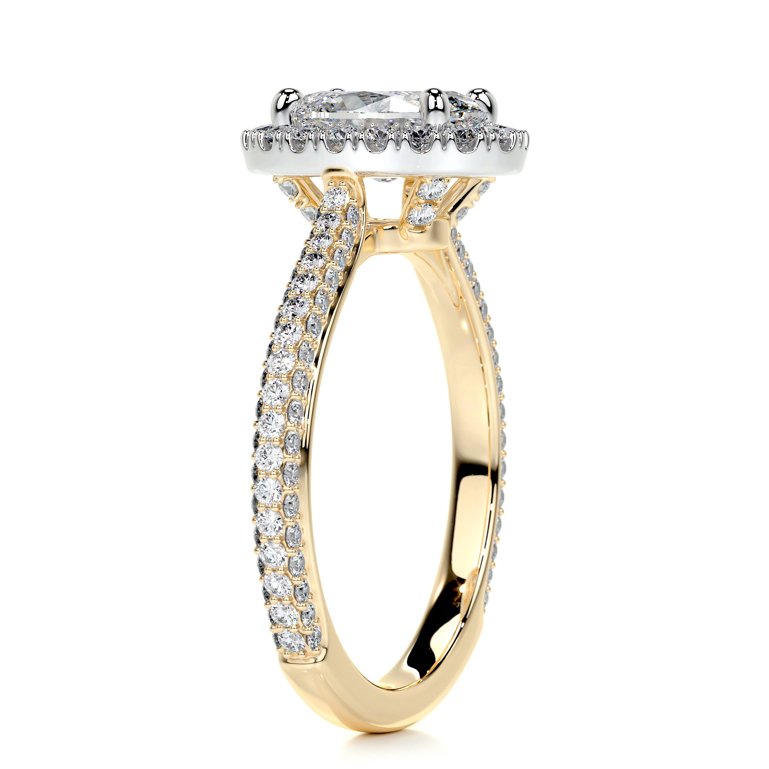 Kinley Diamond Engagement Ring -18K Yellow Gold