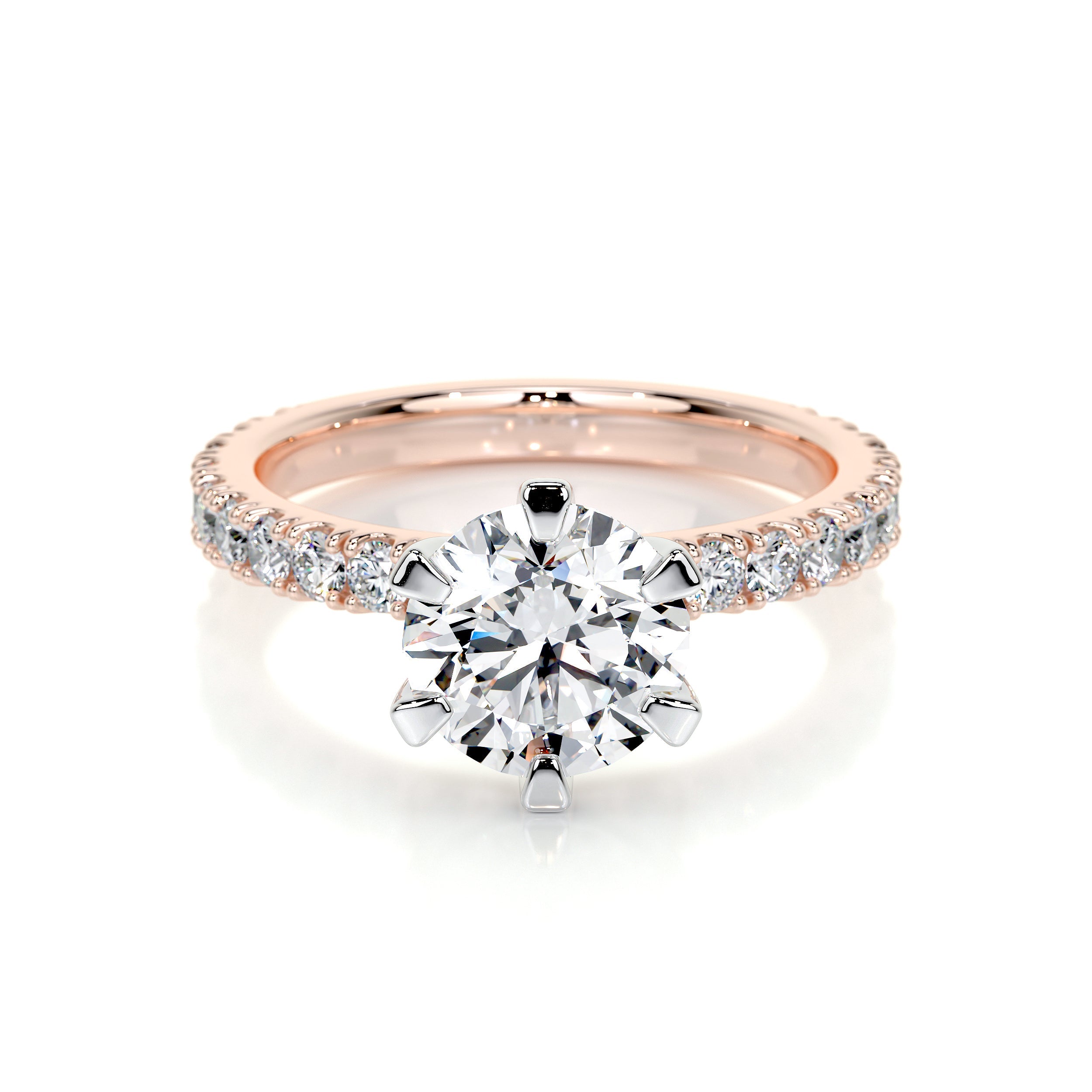 Veronica Lab Grown Diamond Ring -14K Rose Gold