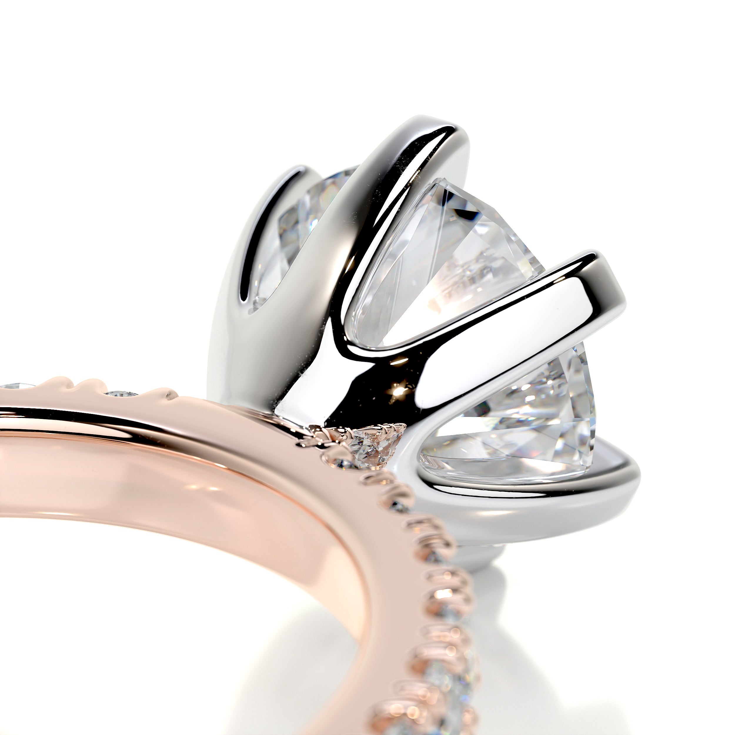Veronica Diamond Engagement Ring   (2 Carat) -14K Rose Gold