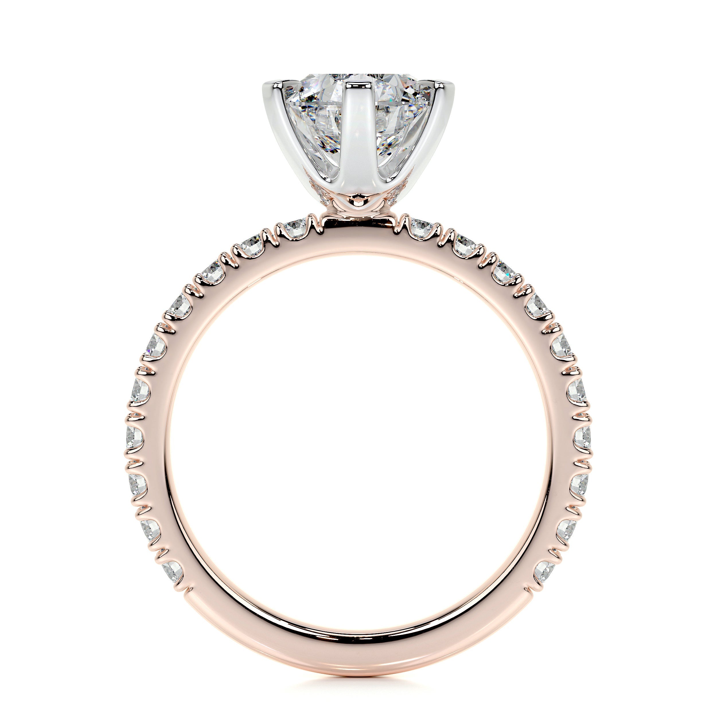 Veronica Lab Grown Diamond Ring -14K Rose Gold