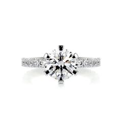 Veronica Diamond Engagement Ring -18K White Gold