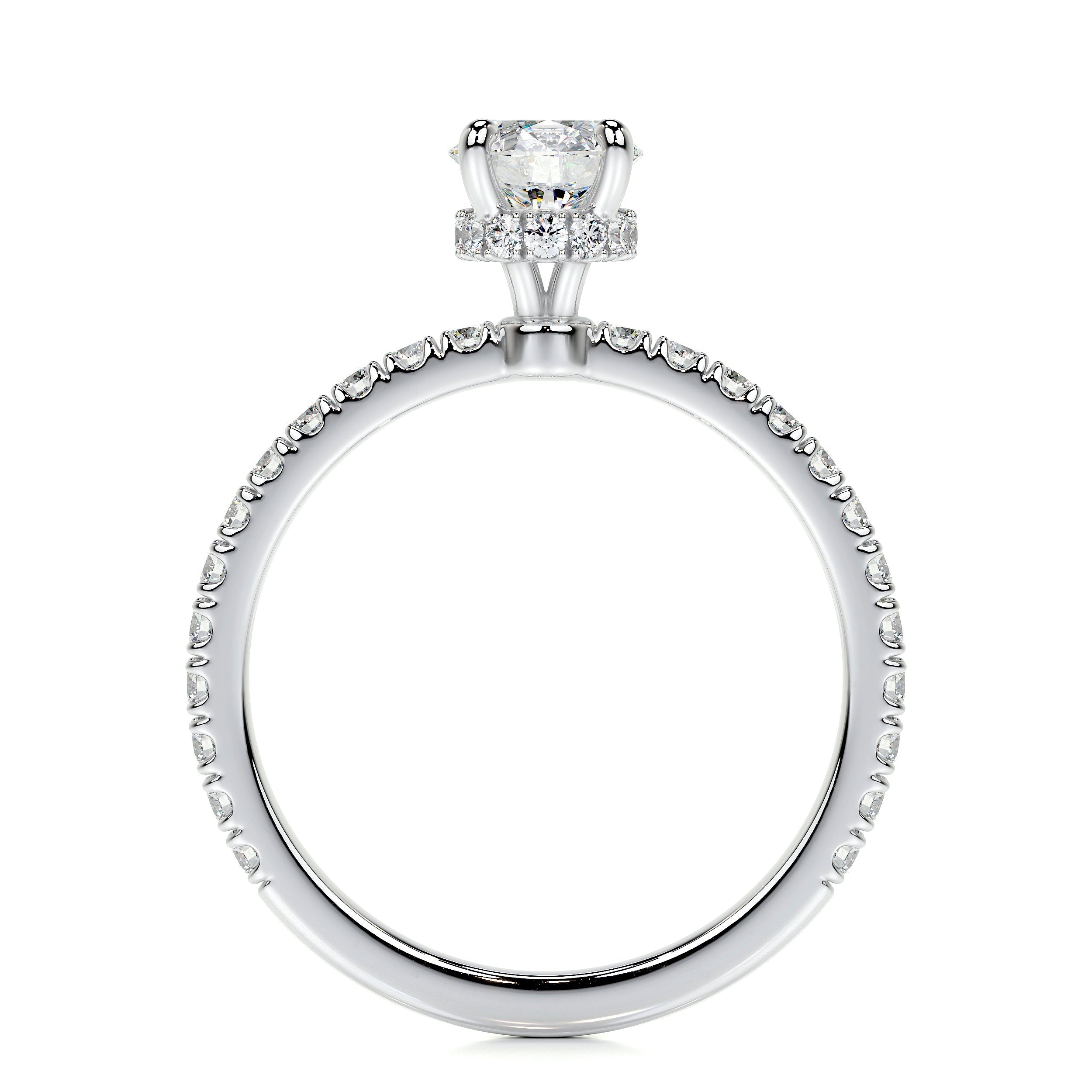Vivienne Lab Grown Diamond Ring   (0.8 Carat) - 14K White Gold