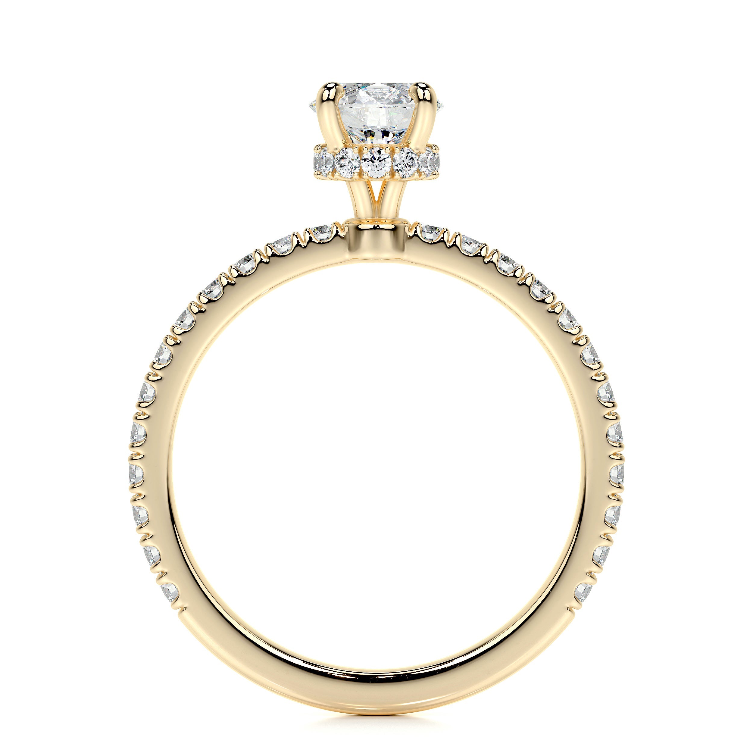 Vivienne Lab Grown Diamond Ring   (0.8 Carat) - 18K Yellow Gold
