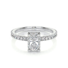 Deborah Elongated Lab Grown Diamond Ring -18K White Gold