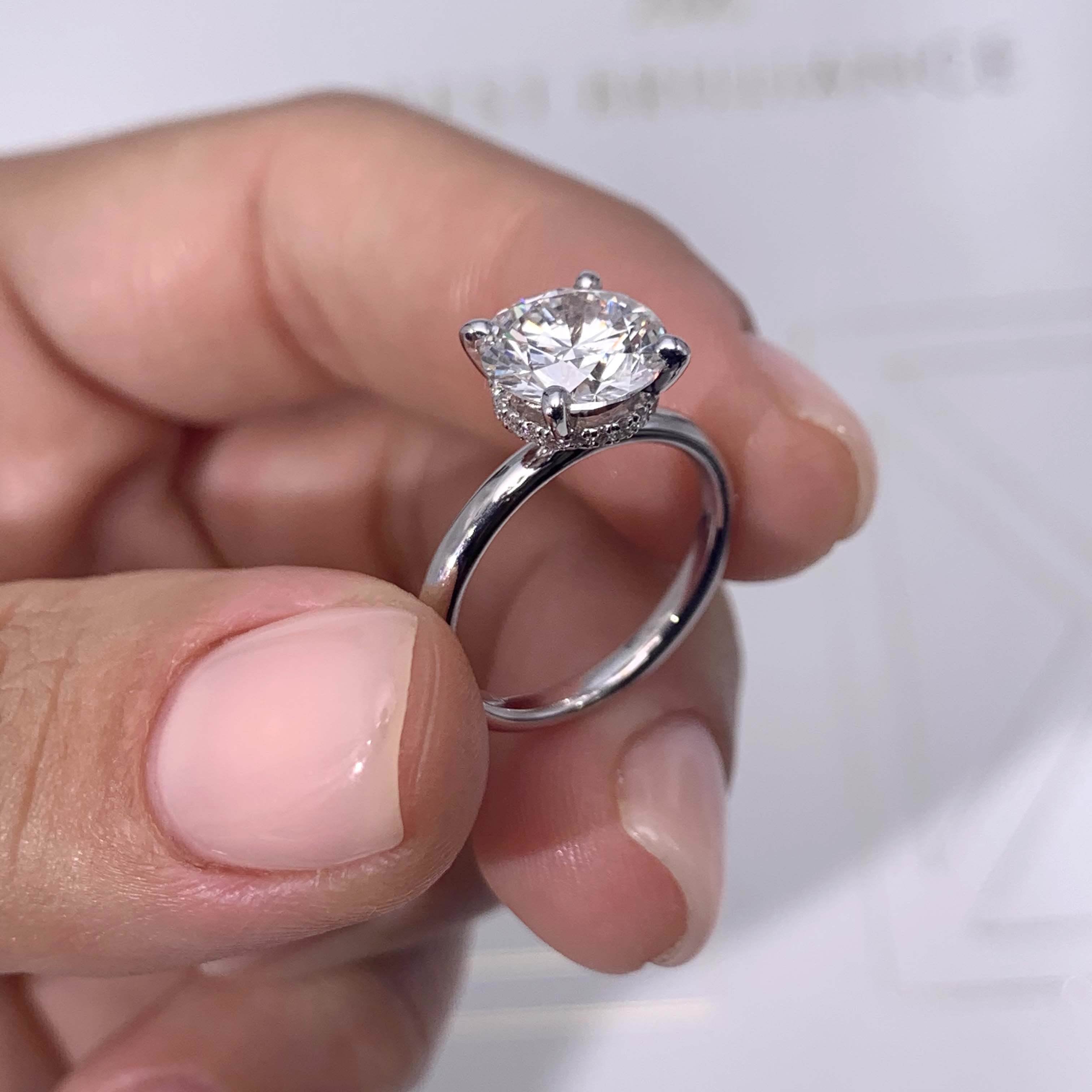 Willow Diamond Engagement Ring -Platinum