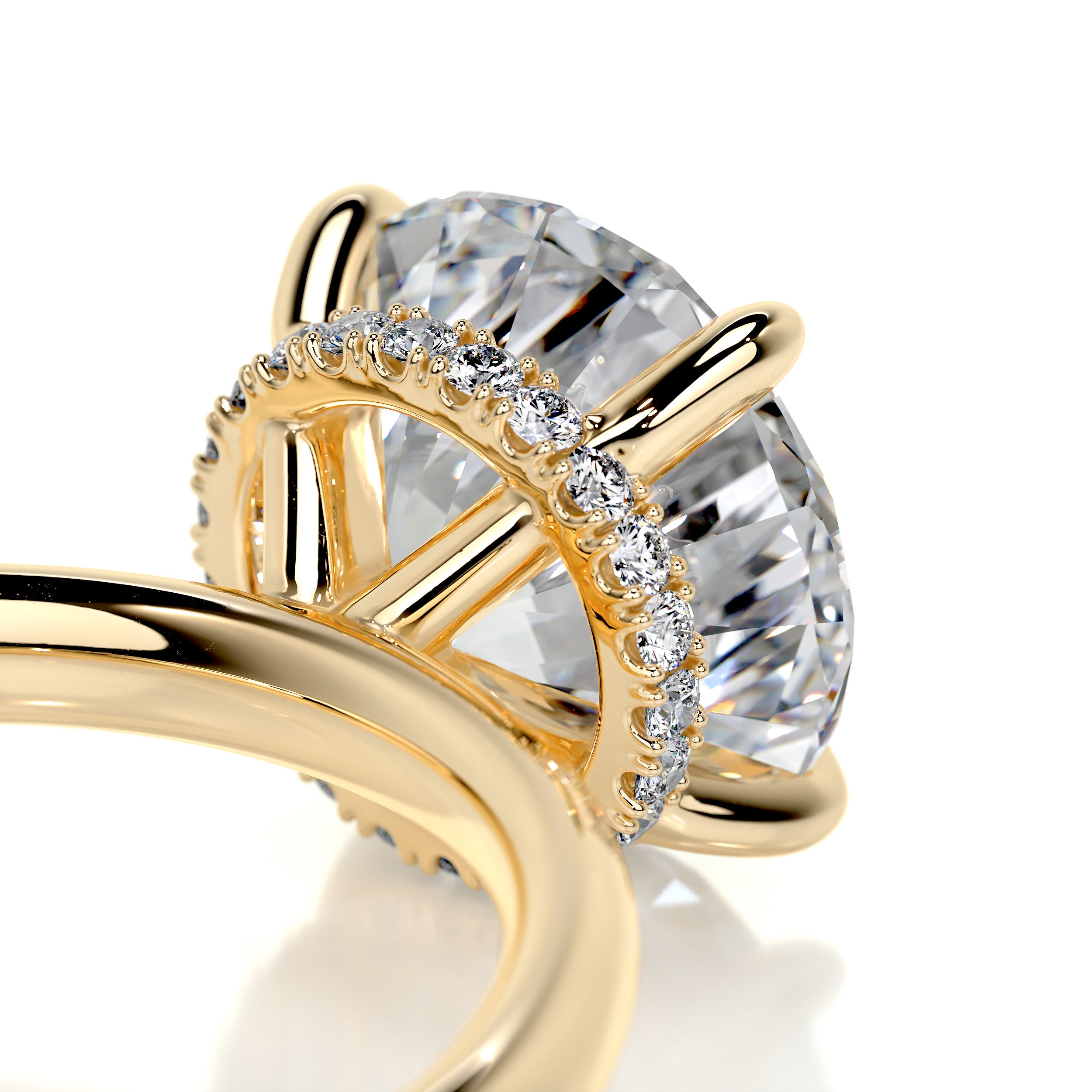 Willow Diamond Engagement Ring   (2.1 Carat) -18K Yellow Gold
