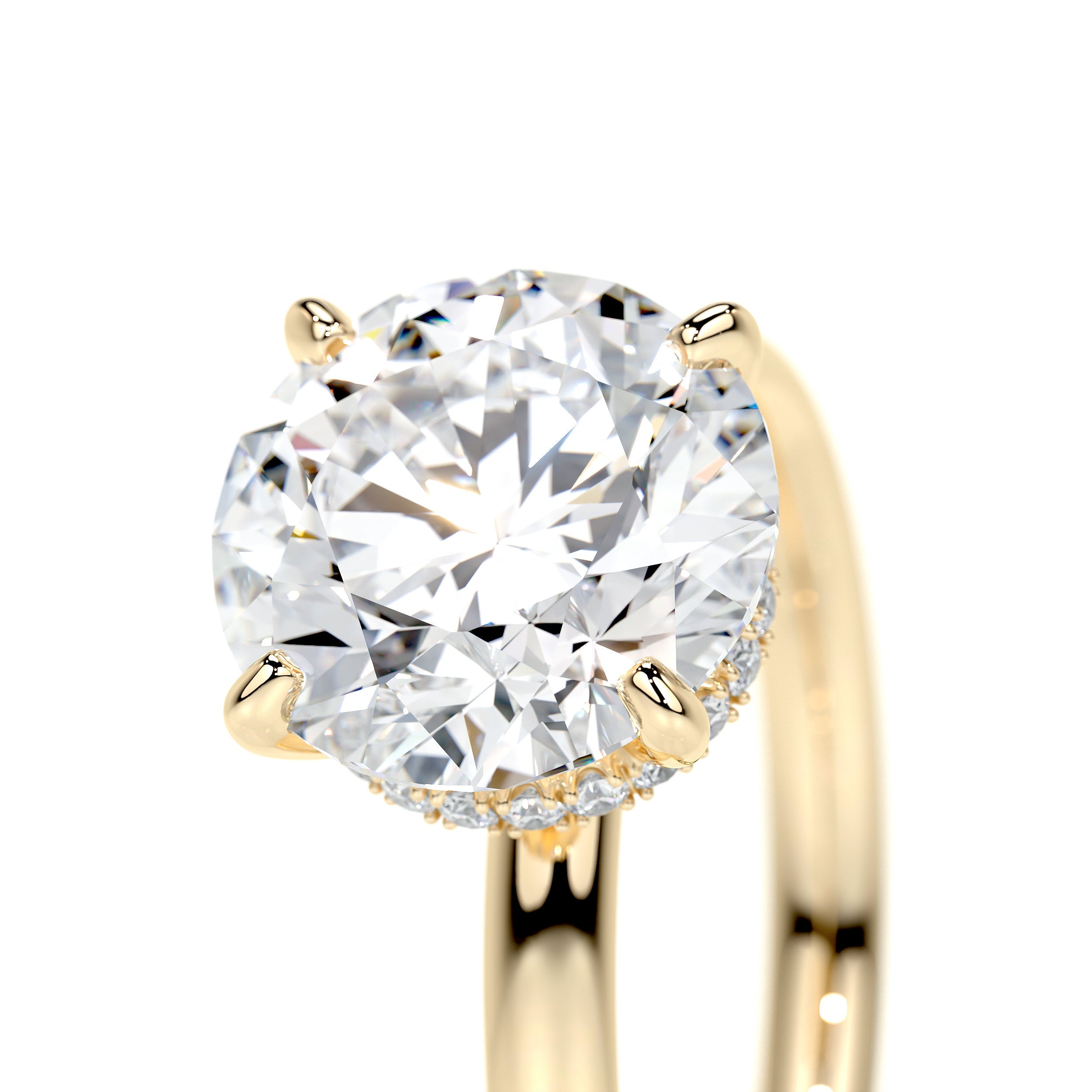 Willow Lab Grown Diamond Ring -18K Yellow Gold