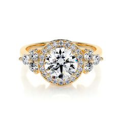 Ivy Vintage Lab Grown Diamond Ring -18K Yellow Gold