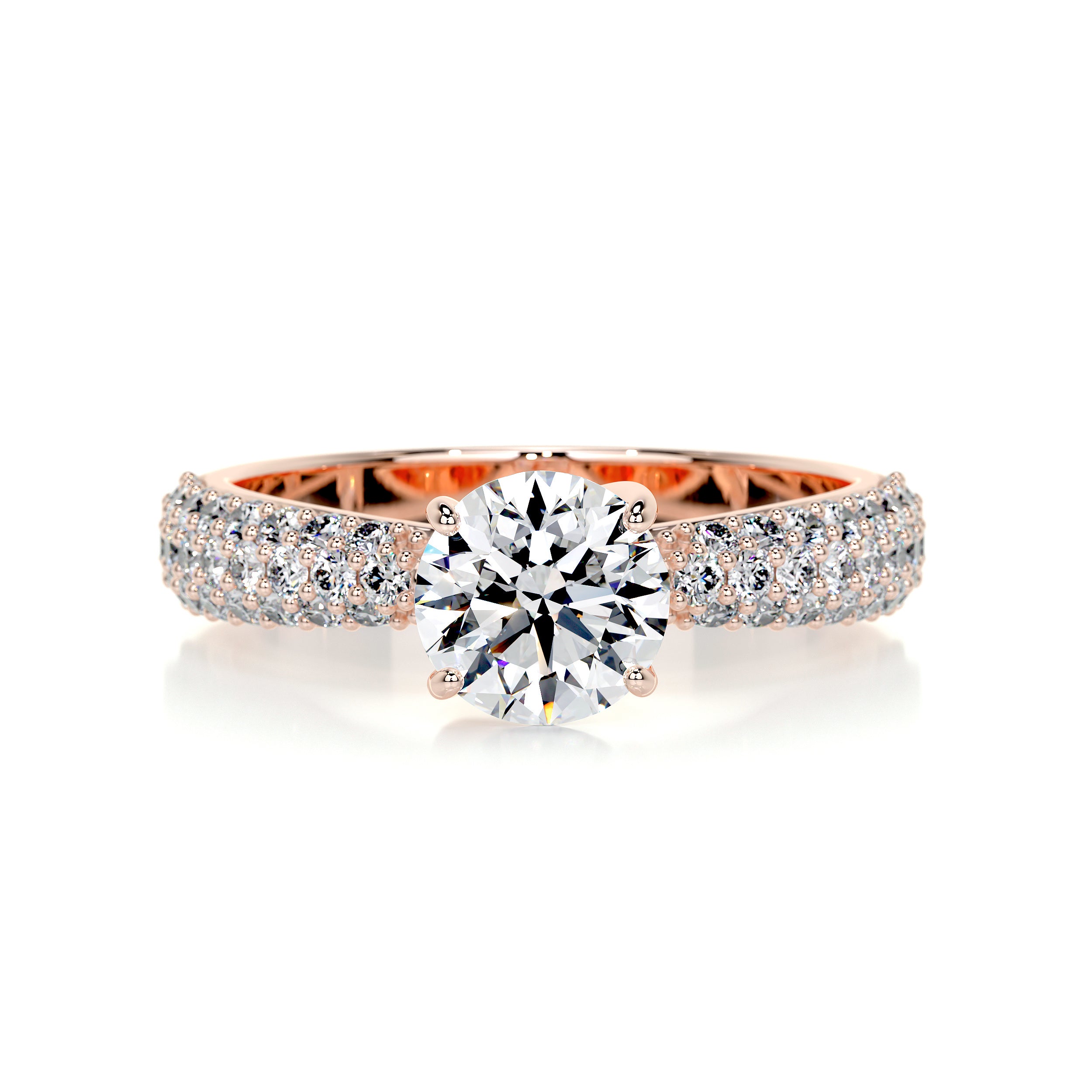 Alora Diamond Engagement Ring   (1.5 Carat) -14K Rose Gold