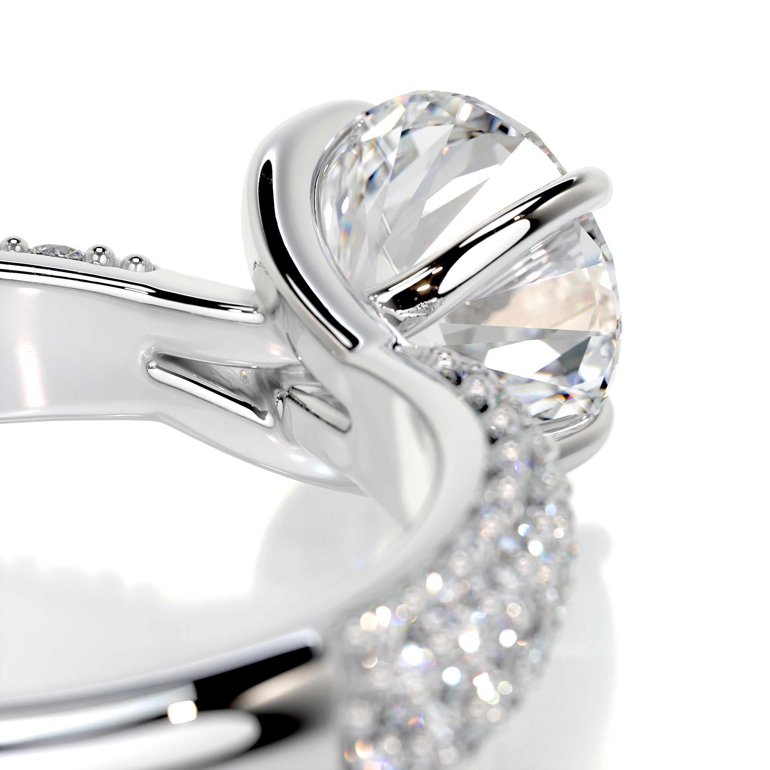Alora Diamond Engagement Ring   (1.5 Carat) -14K White Gold