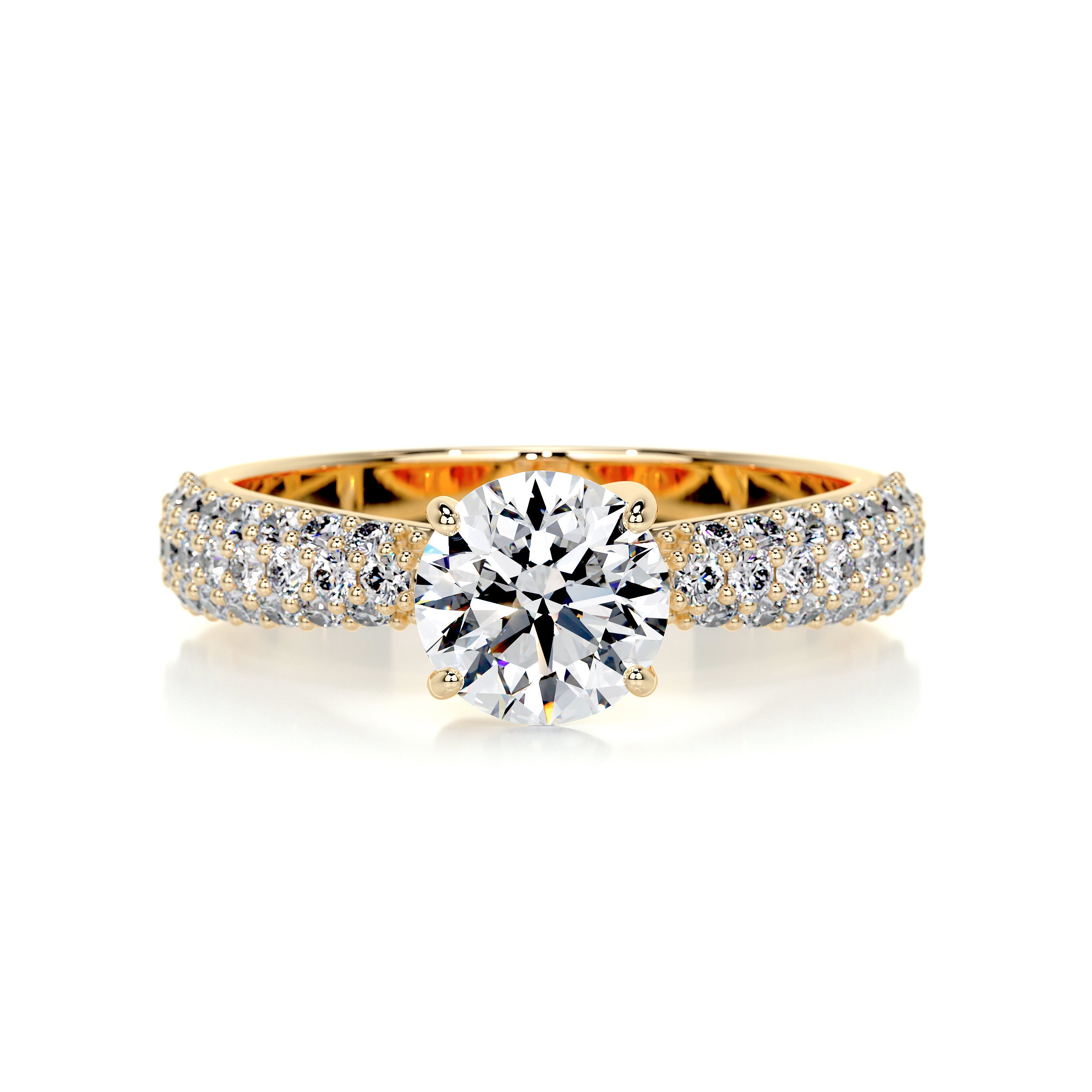 Alora Diamond Engagement Ring -18K Yellow Gold