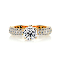 Alora Diamond Engagement Ring -18K Yellow Gold