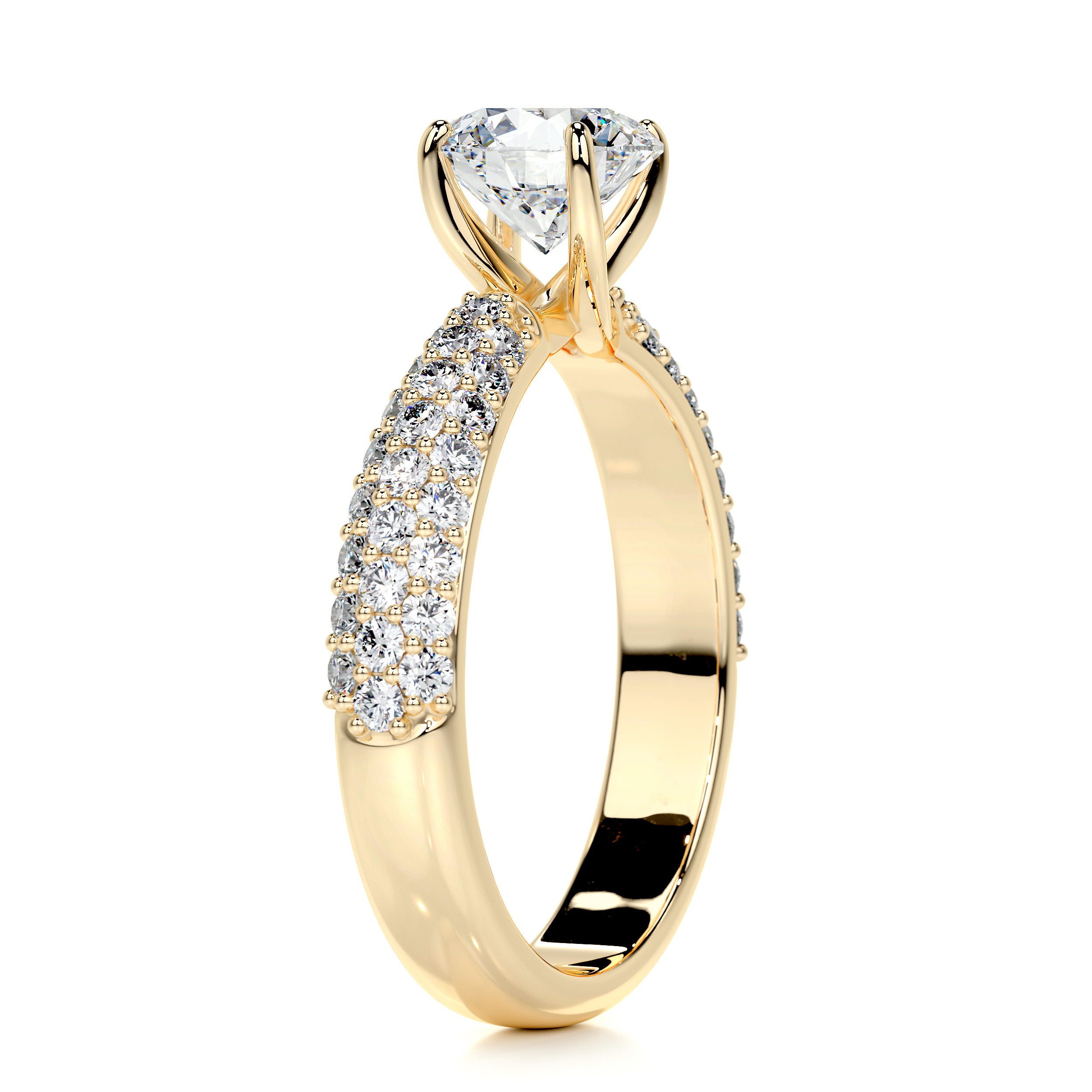 Alora Diamond Engagement Ring -18K Yellow Gold
