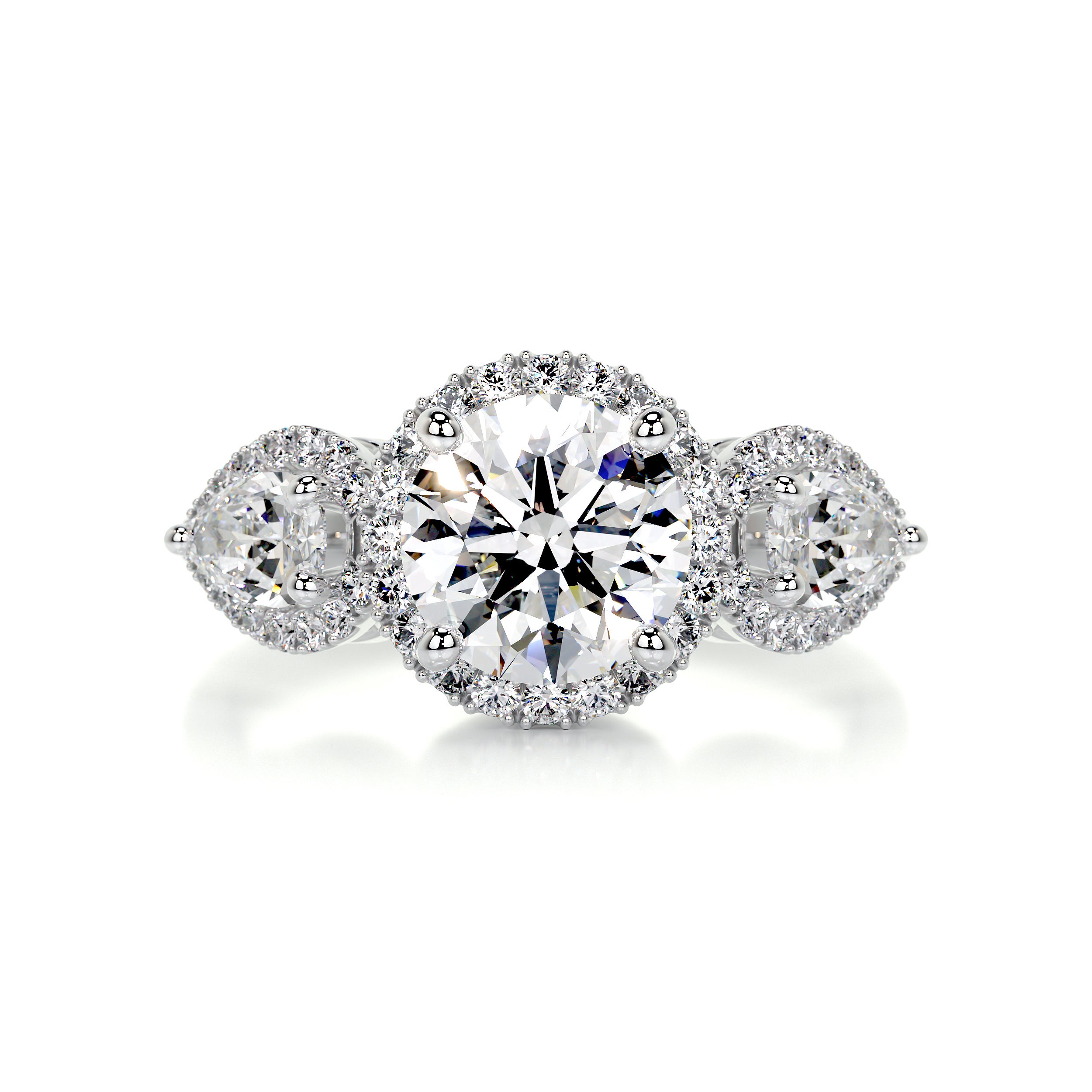 Glory Diamond Engagement Ring   (2.5 Carat) -Platinum