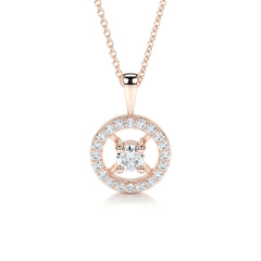 Aspen Lab Grown Diamond Pendant (0.6 Carat) -14K Rose Gold