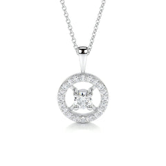 Aspen Lab Grown Diamond Pendant (0.6 Carat) -18K White Gold