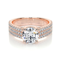Jillian Lab Grown Diamond Ring -14K Rose Gold