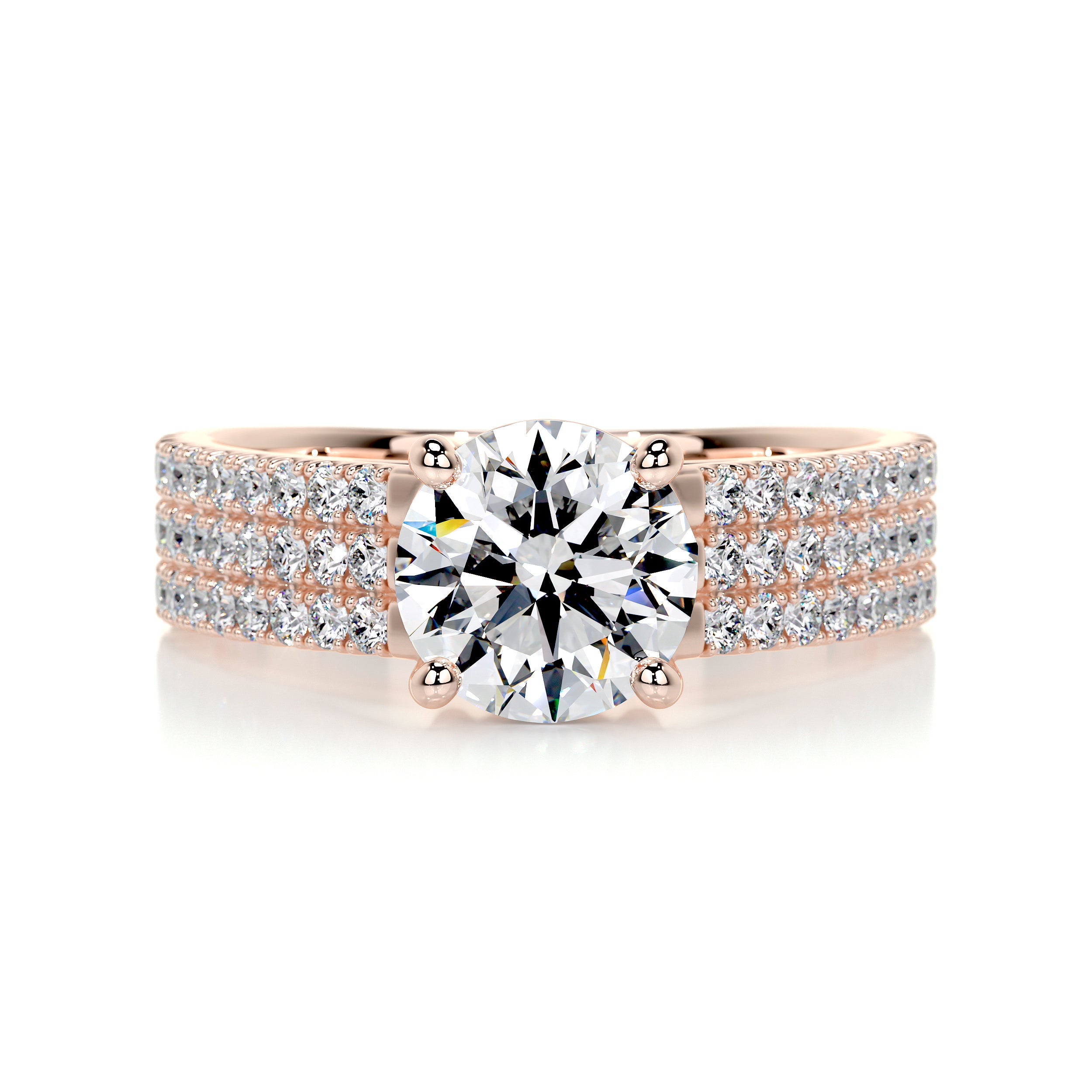 Jillian Diamond Engagement Ring -14K Rose Gold