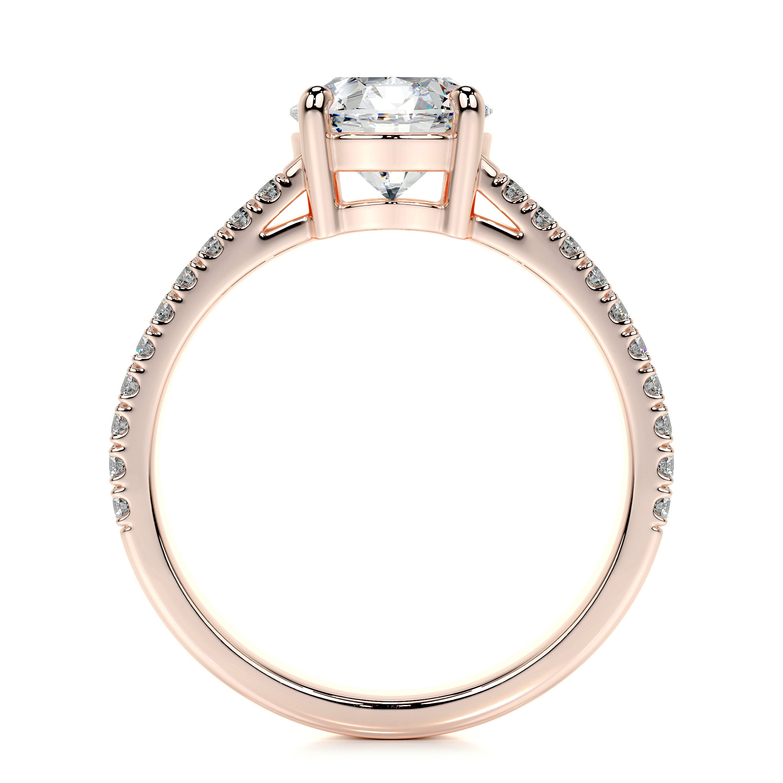 Jillian Lab Grown Diamond Ring   (2.1 Carat) -14K Rose Gold