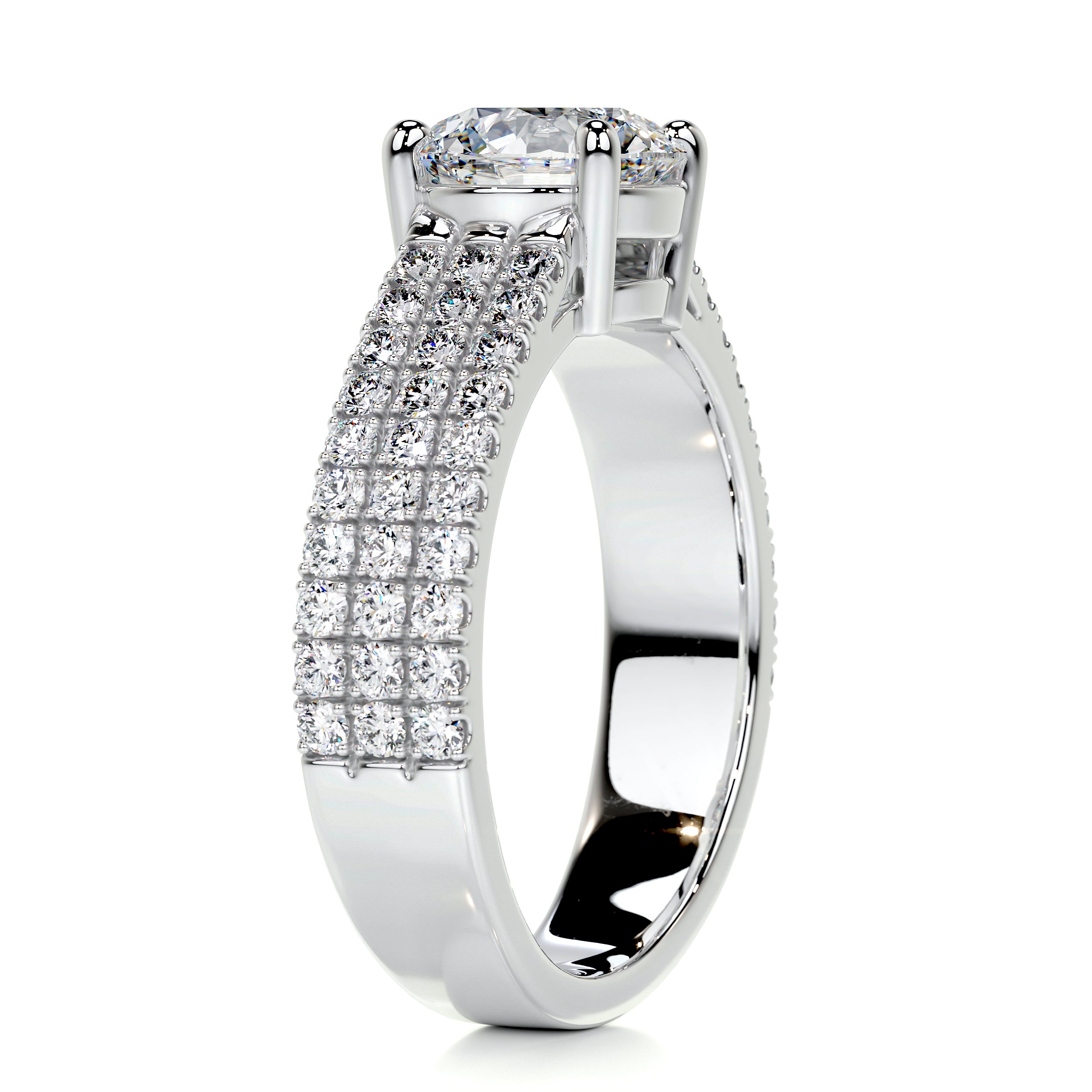 Jillian Diamond Engagement Ring -18K White Gold