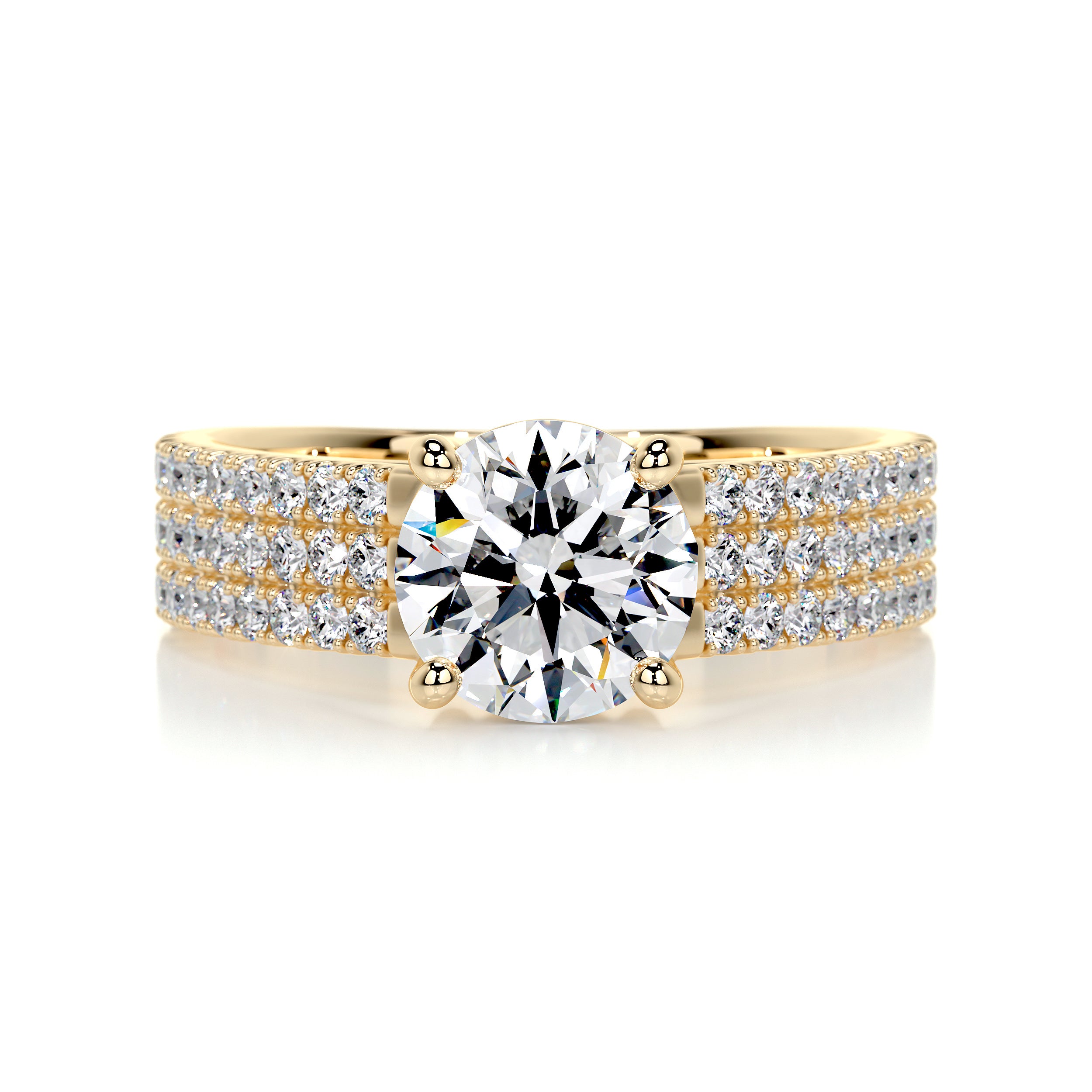 Jillian Diamond Engagement Ring -18K Yellow Gold