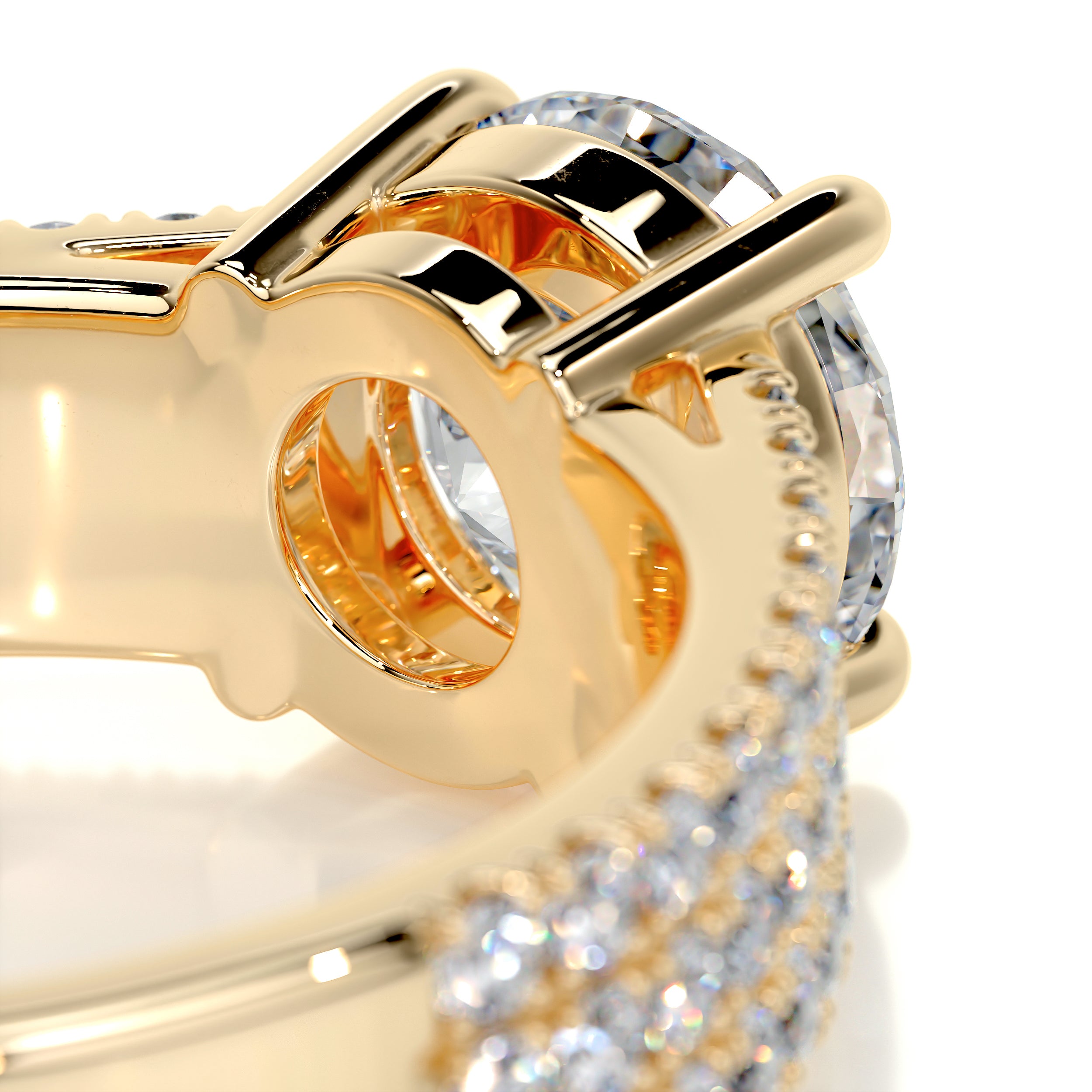 Jillian Diamond Engagement Ring -18K Yellow Gold