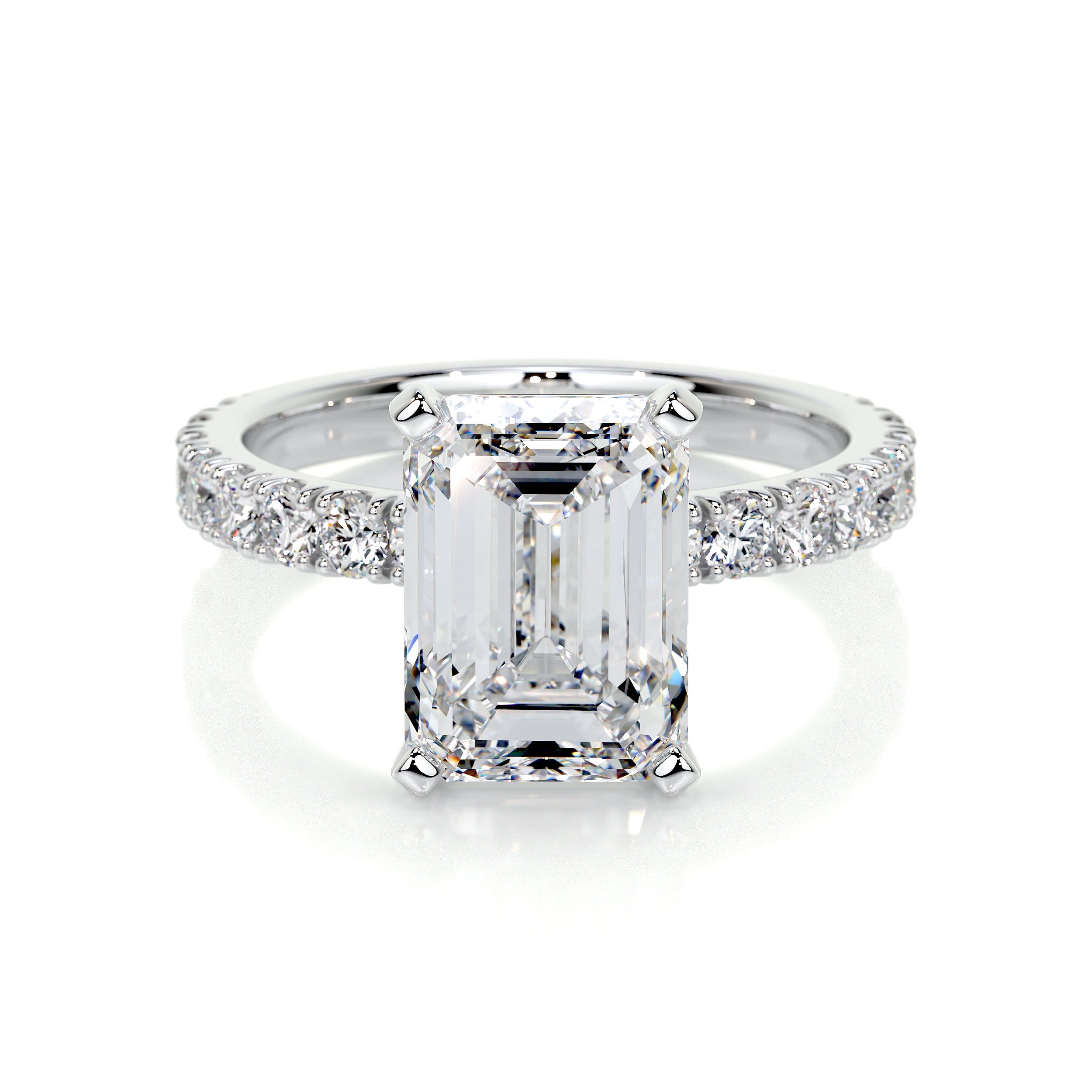 Royal Lab Grown Diamond Ring -18K White Gold