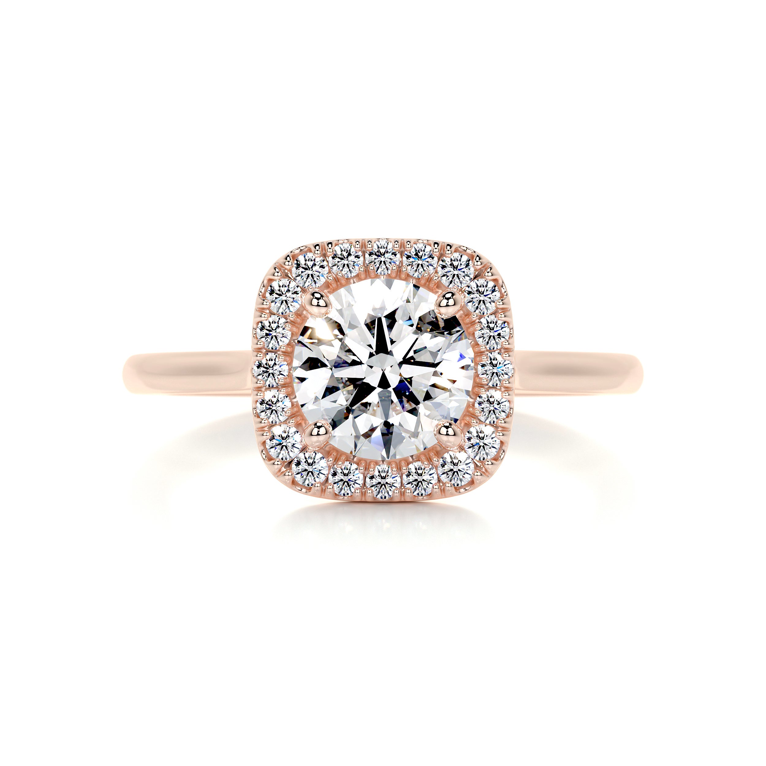 Claudia Diamond Engagement Ring   (1.15 Carat) -14K Rose Gold