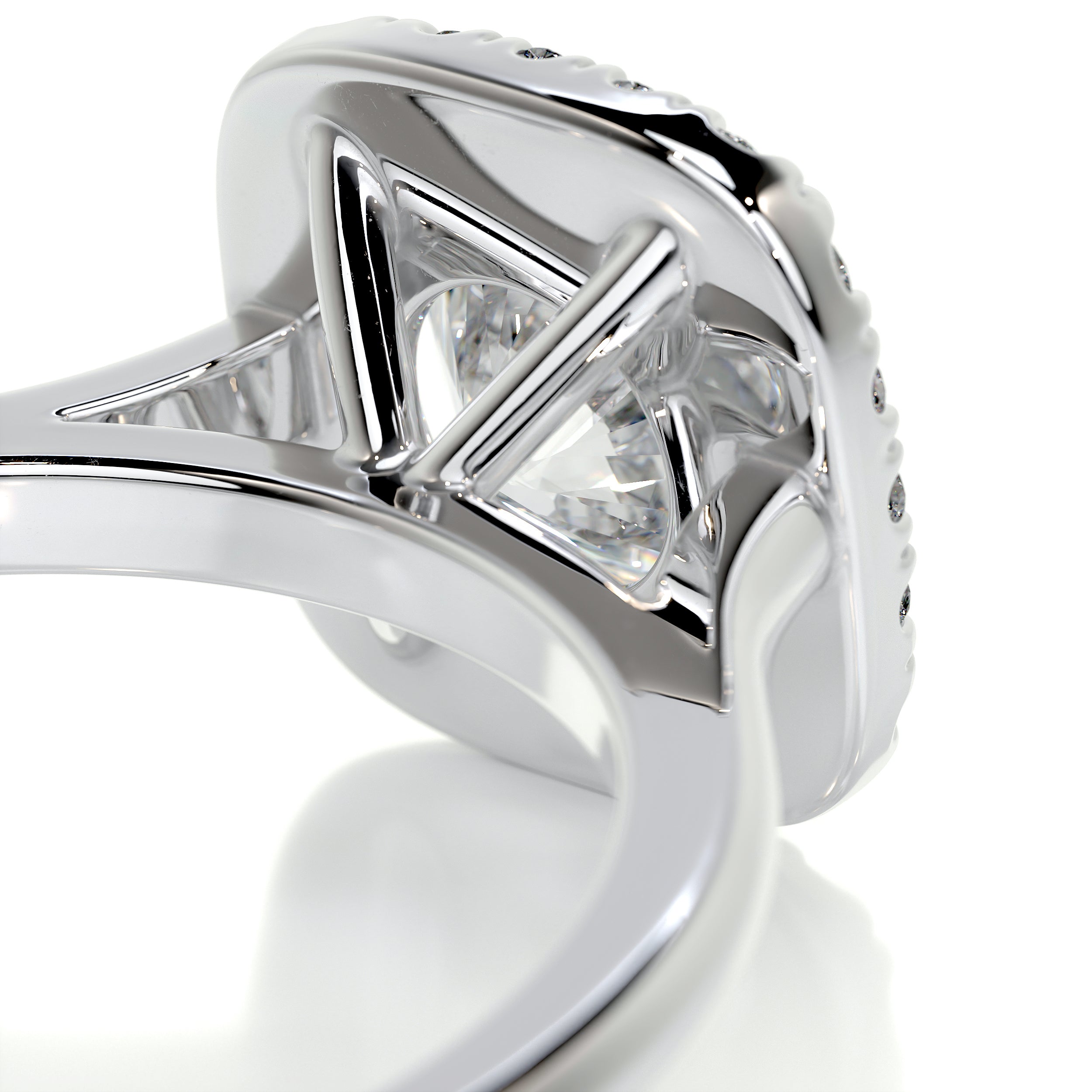 Claudia Diamond Engagement Ring -18K White Gold