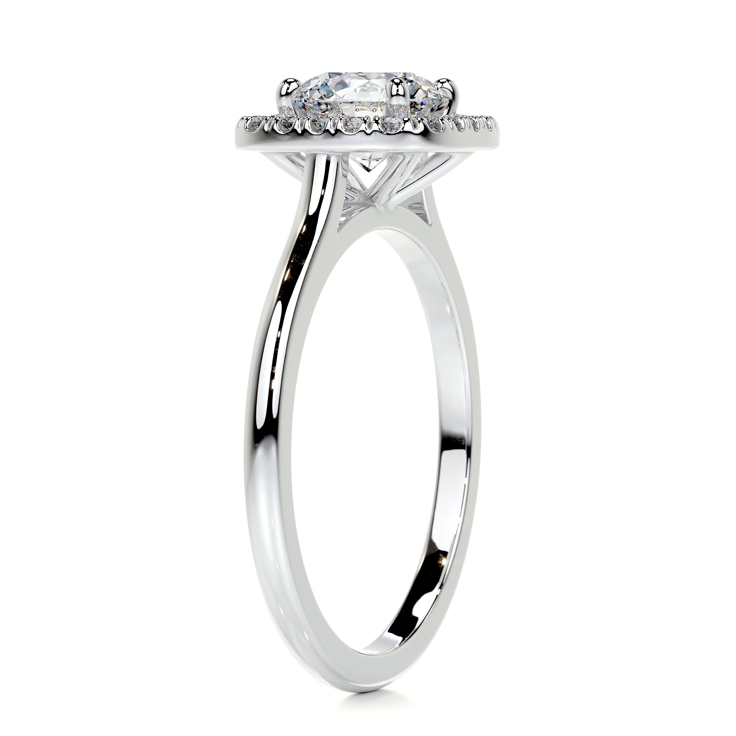 Claudia Diamond Engagement Ring   (1.15 Carat) -14K White Gold